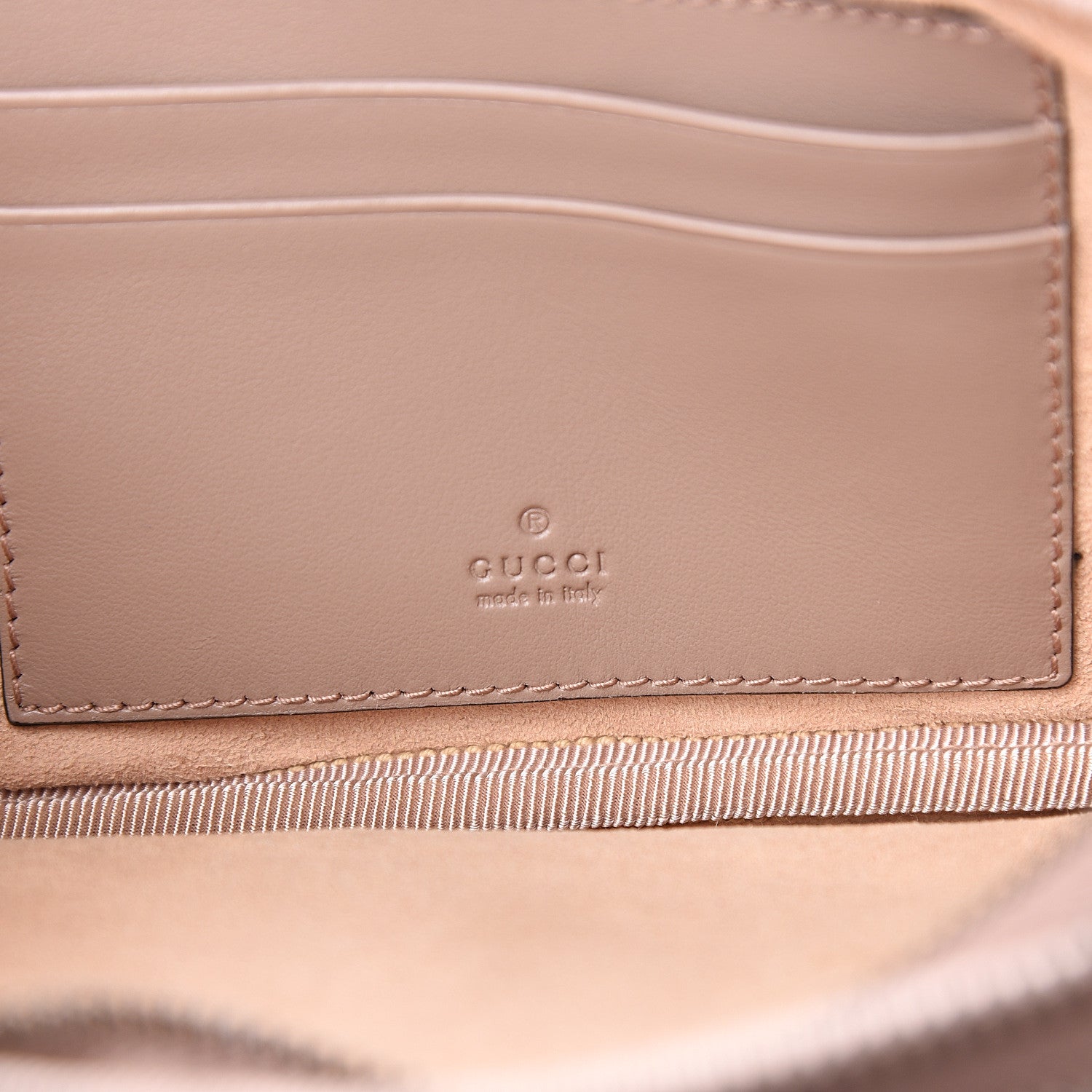 Gucci Calfskin Matelasse Mini GG Marmont Chain Crossbody Bag Porcelain Rose 7 of 11