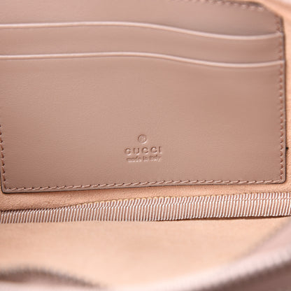 Gucci Calfskin Matelasse Mini GG Marmont Chain Crossbody Bag Porcelain Rose 7 of 11
