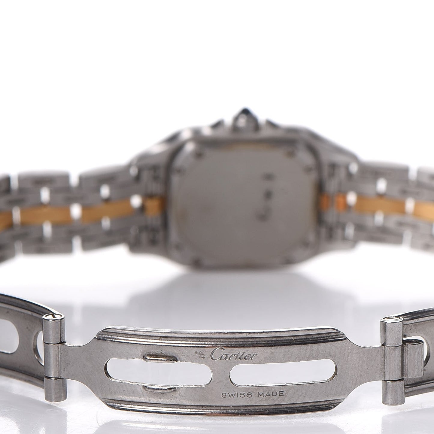Stainless Steel 18K Yellow Gold 22mm Panthere Quartz Watch
