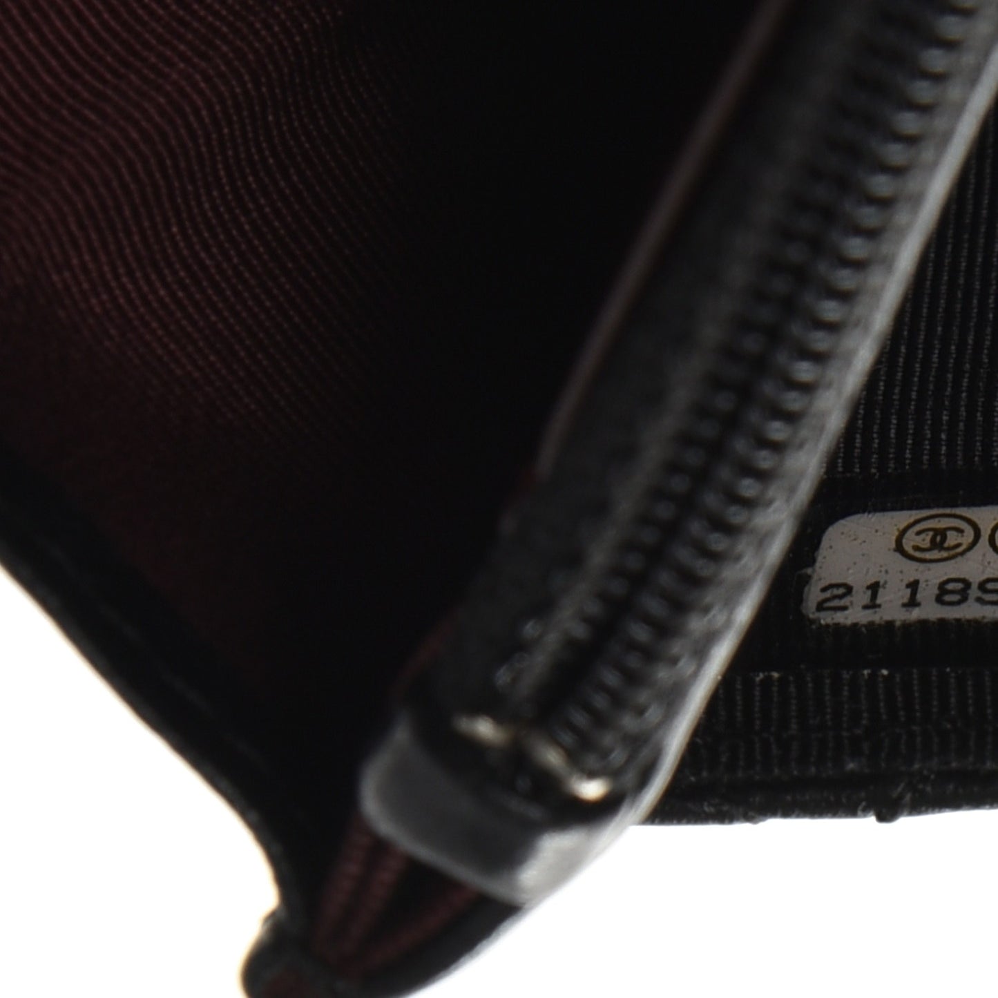 Lambskin Quilted Wallet On Chain WOC Black