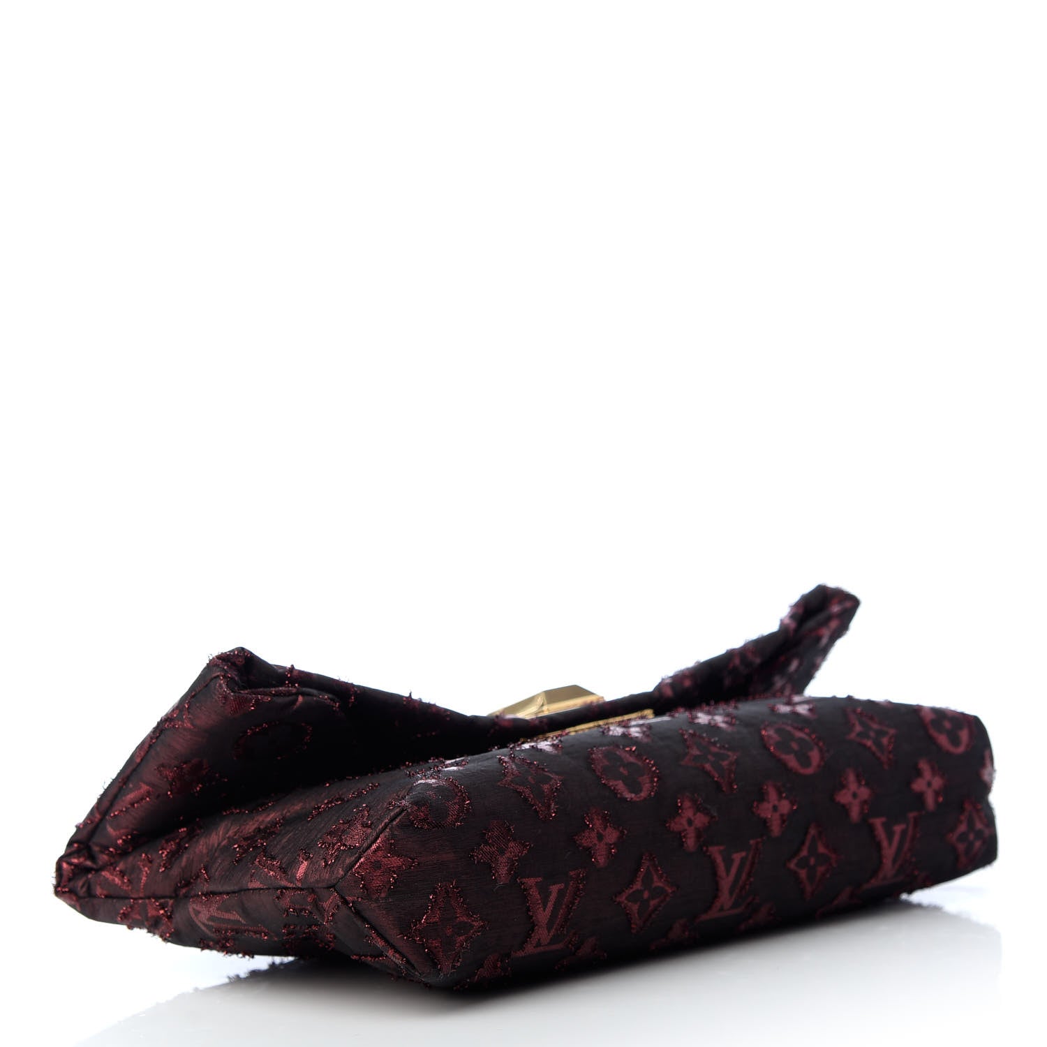 Louis Vuitton Lurex Quilted Monogram Altair Clutch Bordeaux 4 of 11