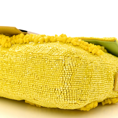 Fendi Beaded Baguette Yellow 10 of 10