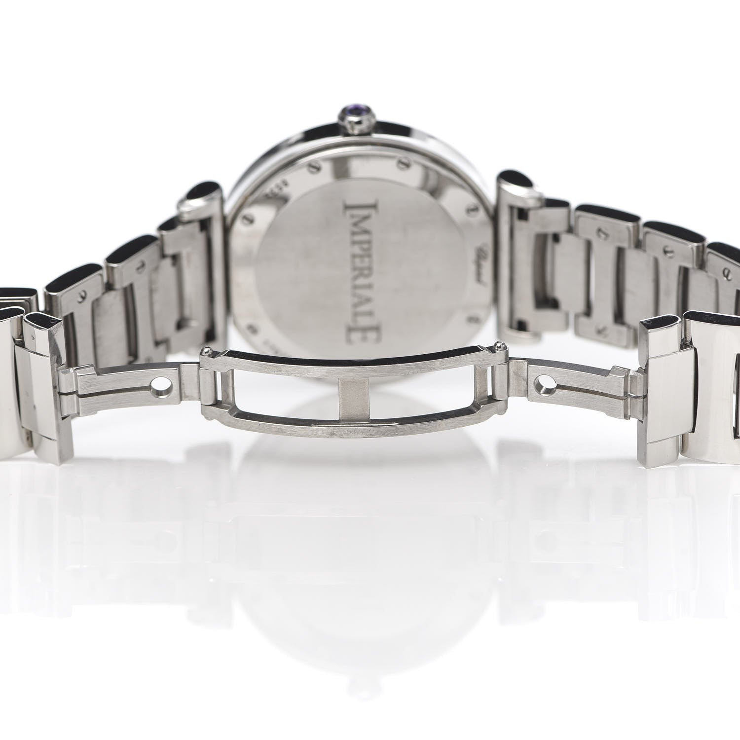 Chopard Stainless Steel Diamond Bezel Mother of Pearl 36mm Imperiale Quartz Watch 7 of 7