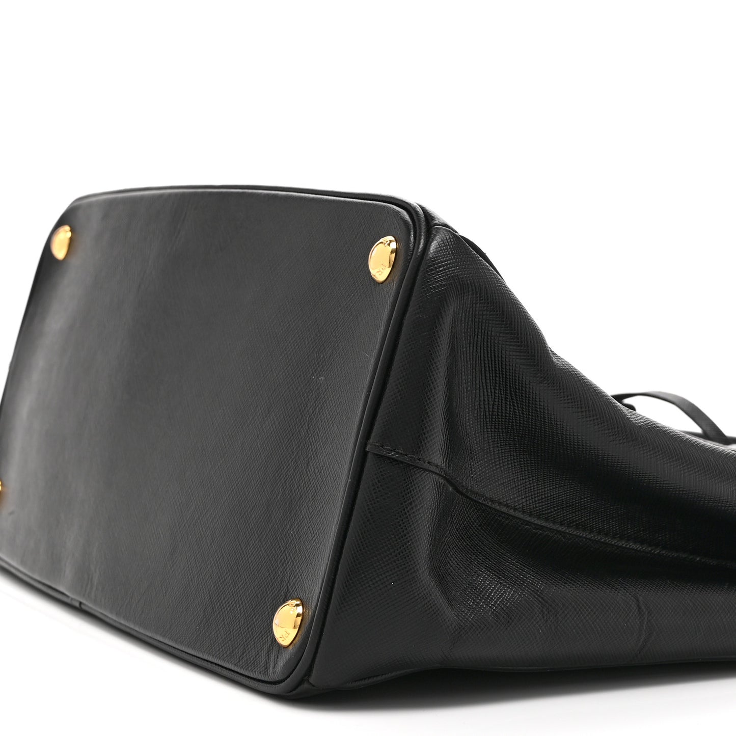 Saffiano Lux Large Galleria Double Zip Tote Black