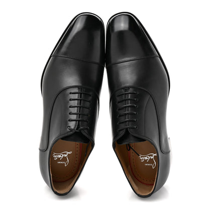 Christian Louboutin Calfskin Mens Greggroy Flat Derby Oxford 41.5 Black 2 of 9