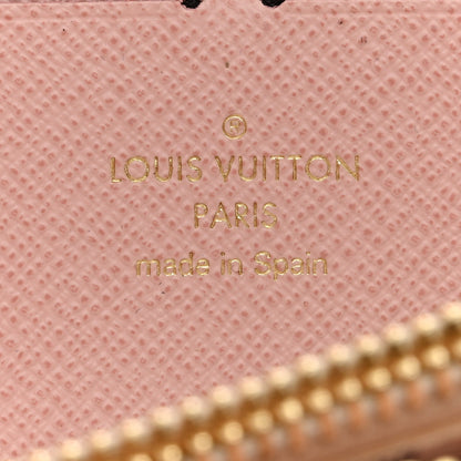 Louis Vuitton Damier Azur Clemence Wallet Rose Ballerine 5 of 10