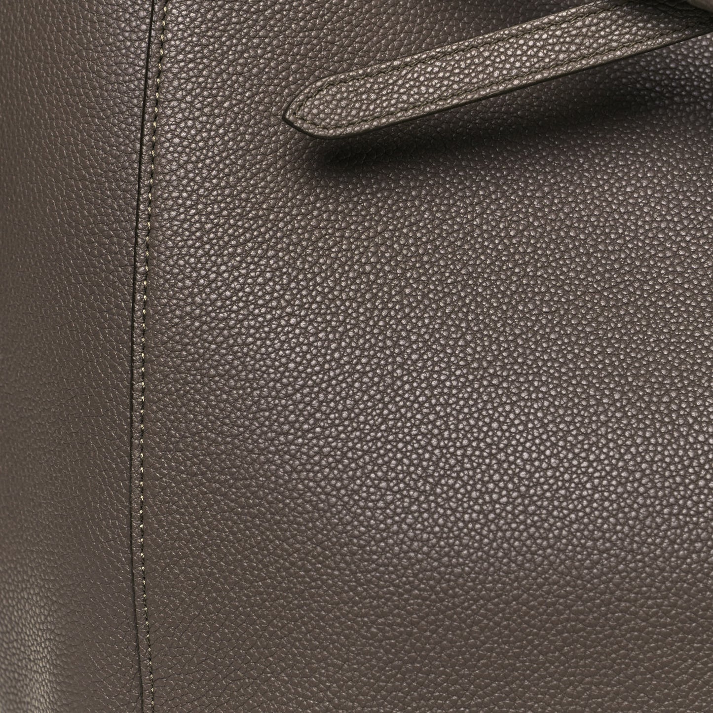 Soft Grained Calfskin Medium Belt Cabas Phantom Taupe