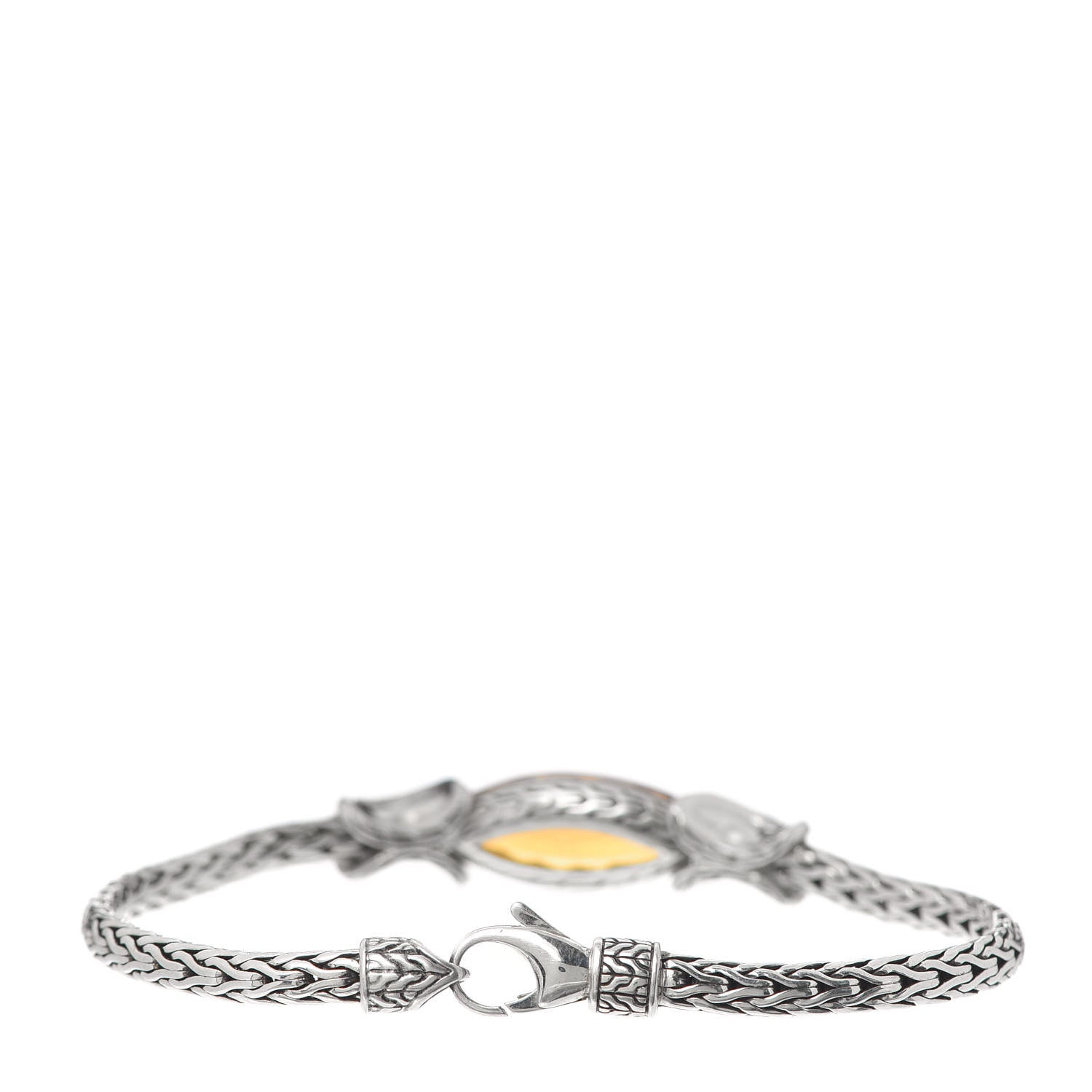 John Hardy Sterling Silver Citrine Asli Classic Chain Link Station Bracelet 3 of 5