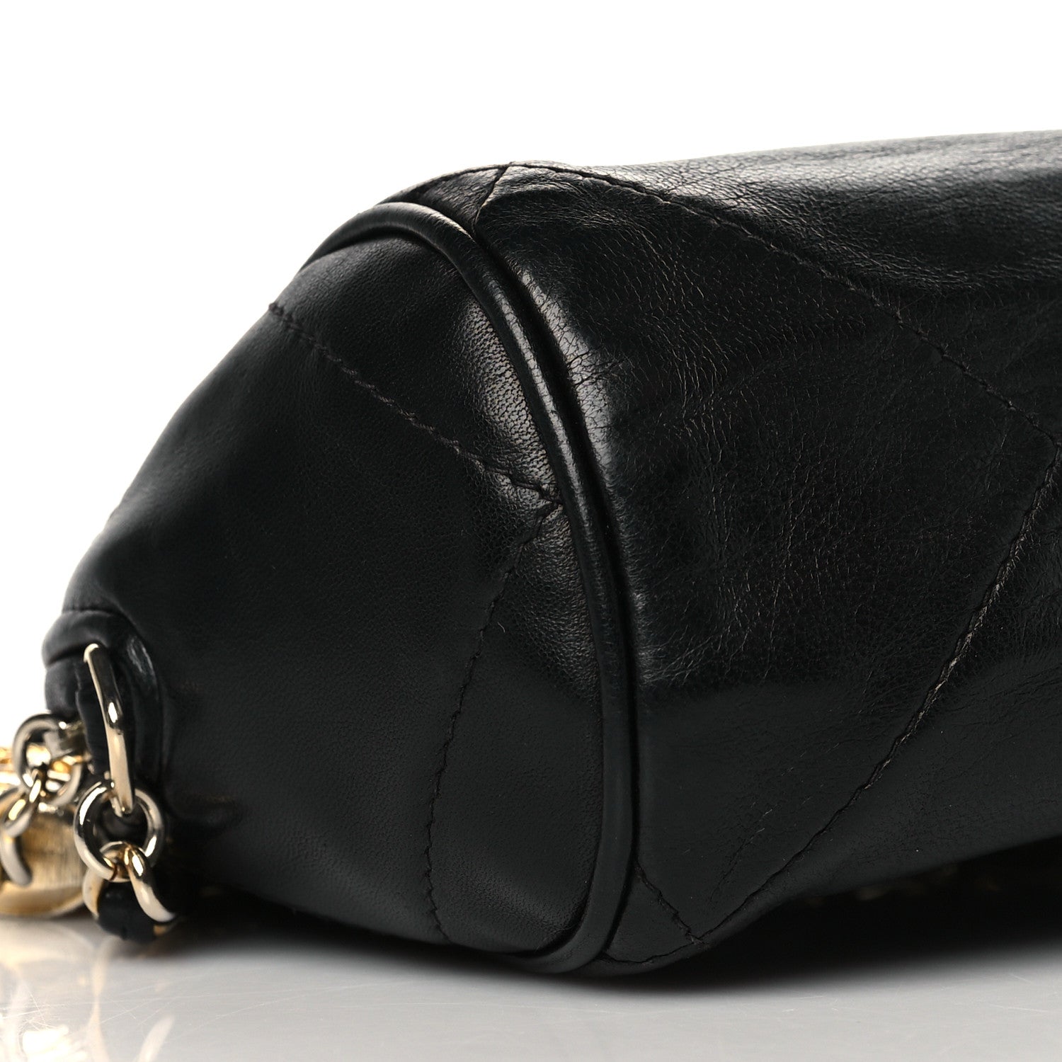 Chanel Lambskin Quilted Small Tassel Camera Case Black 8 of 9