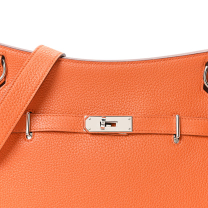 Hermes Taurillon Clemence Jypsiere 28 Orange 8 of 10