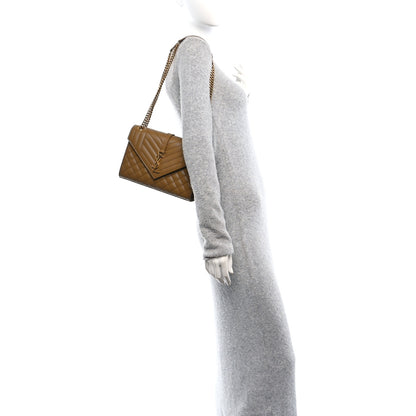 Saint Laurent Grain De Poudre Textured Mixed Matelasse Triquilt Medium Monogram Satchel Old Oil 2 of 10