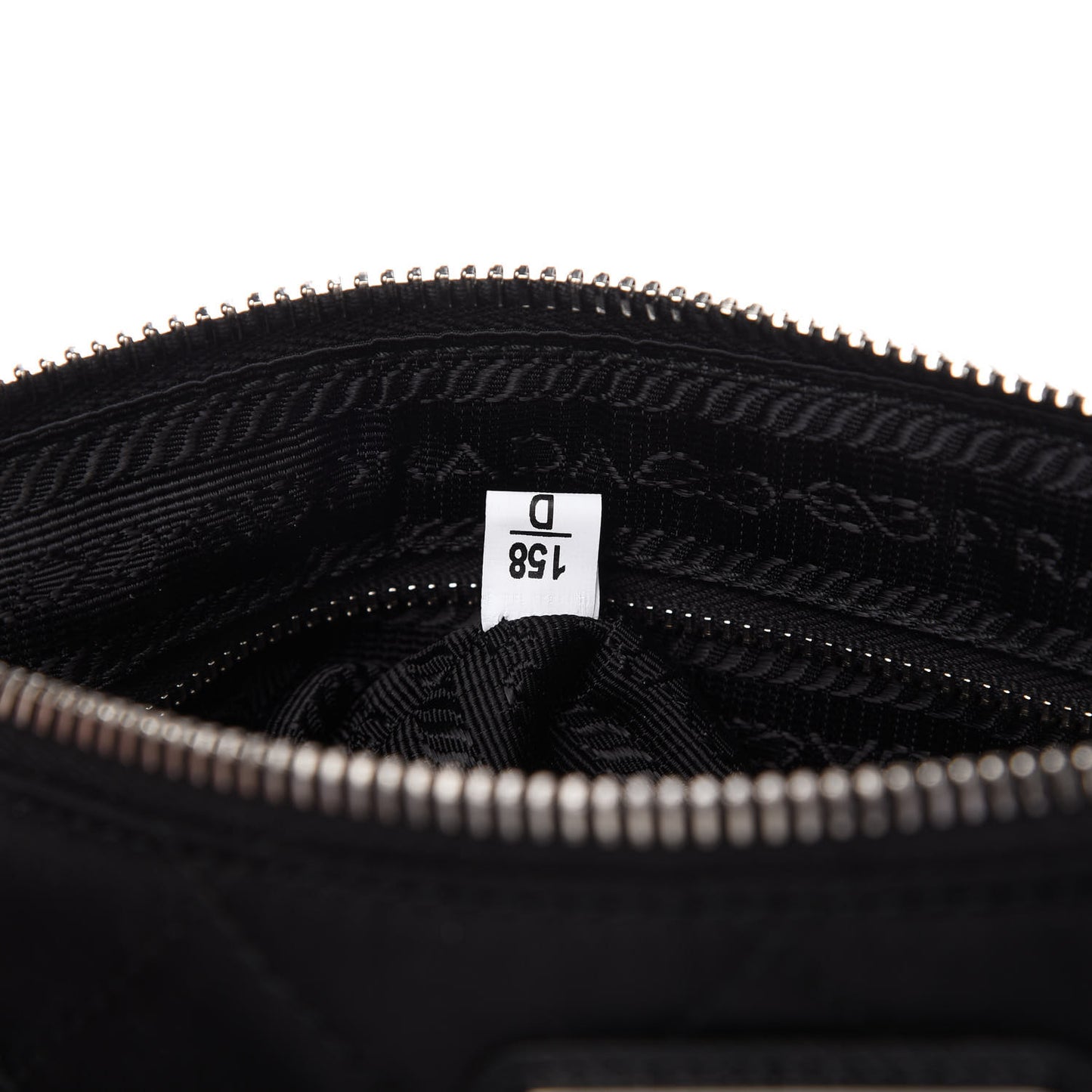 Nylon Tessuto Impuntu Quilted Crossbody Bag Black
