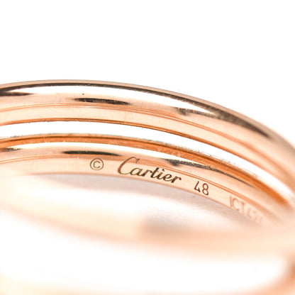 Cartier 18K Pink Gold Diamond Double Juste Un Clou Ring 48 4.5 5 of 6