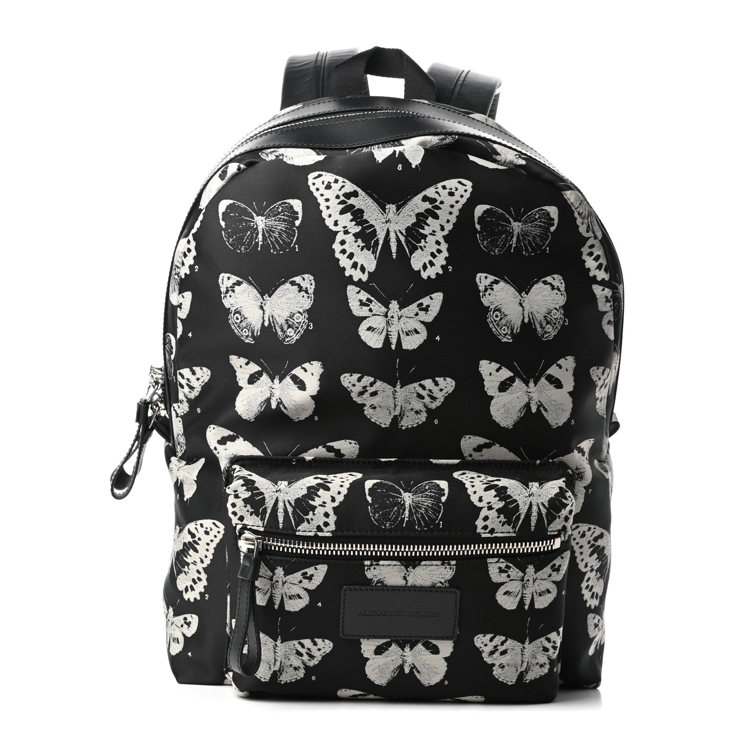 Alexander McQueen Nylon Butterfly Printed Backpack Black 1 of 9