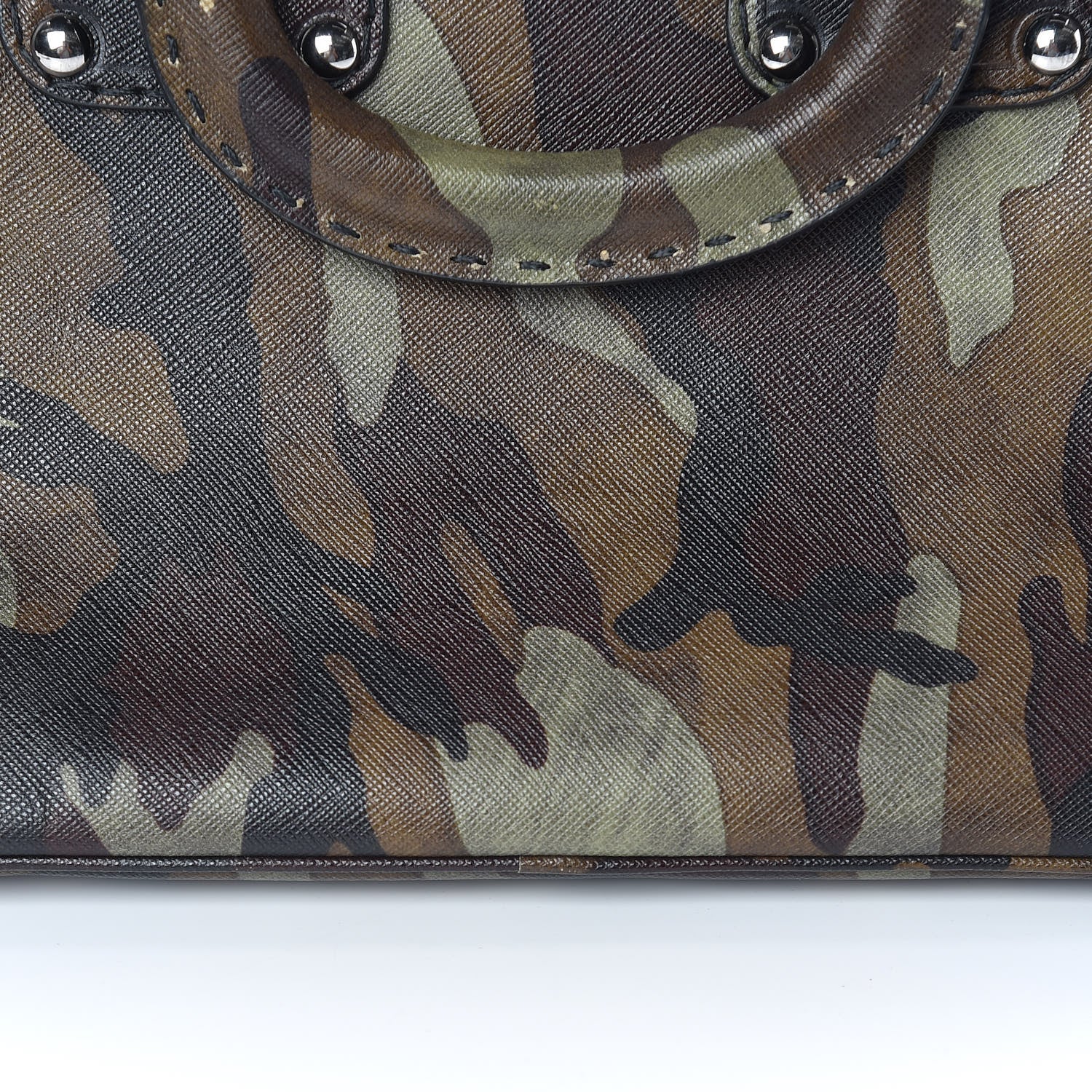 Prada Saffiano Camouflage Military Tote Mimetico 12 of 18