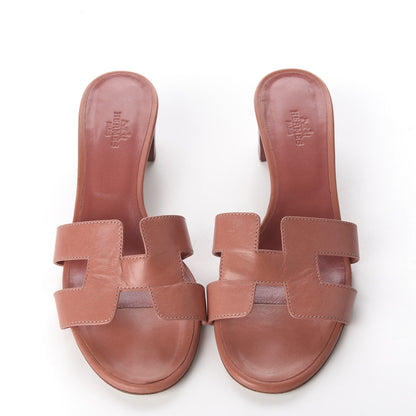 Hermes Nappa Oasis Sandals 38 Rouge Blush 12 of 20