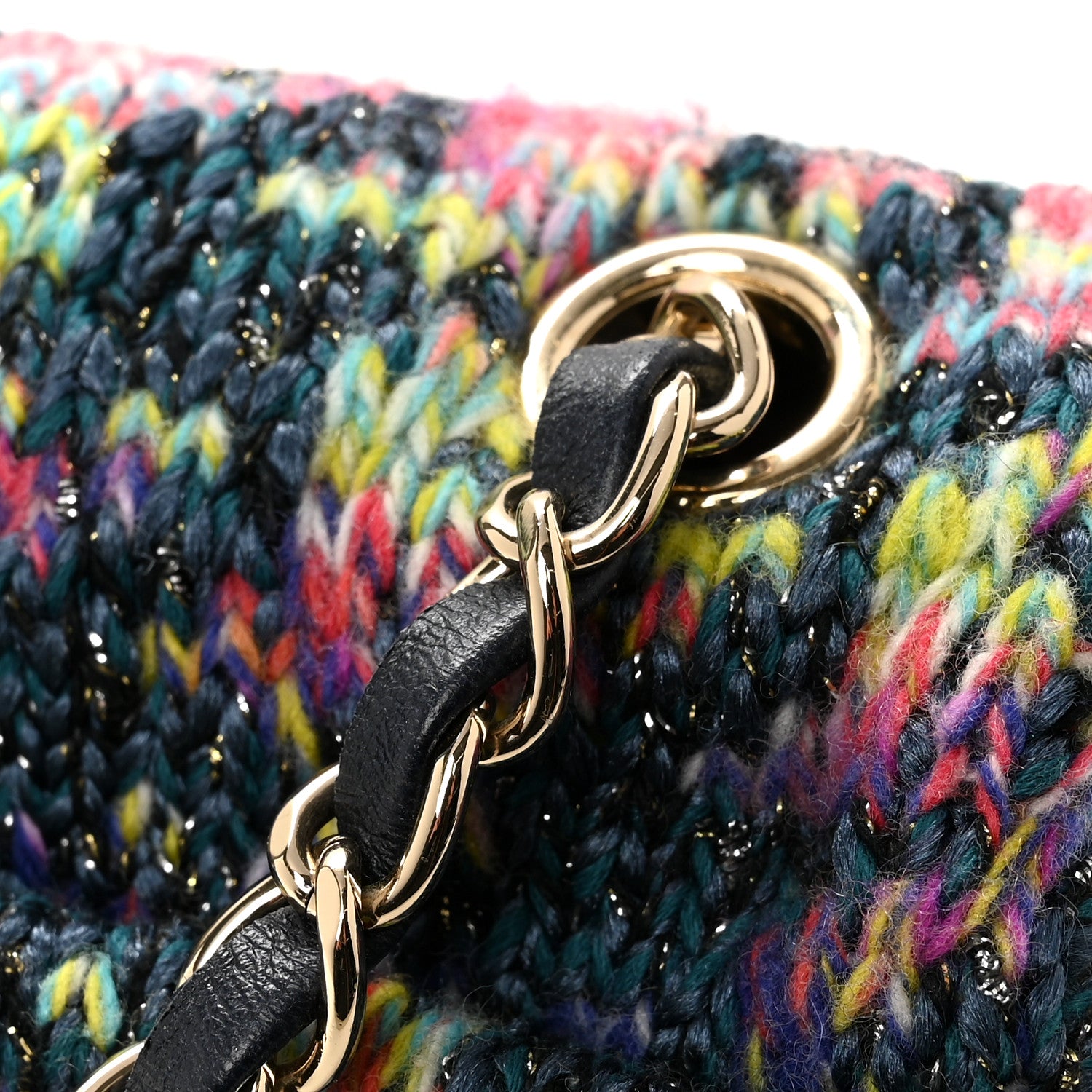 Chanel Knit Mini Rectangular Flap Multicolor 12 of 12