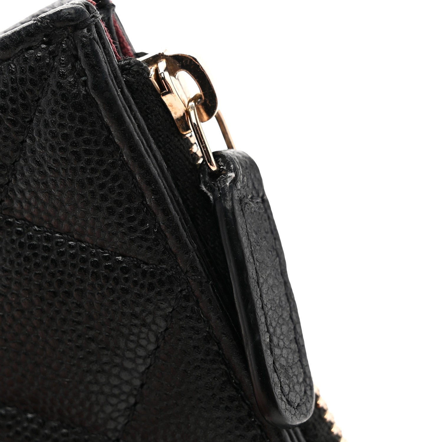 Chanel Caviar Quilted Flap Zip Card Holder Black 9 of 11
