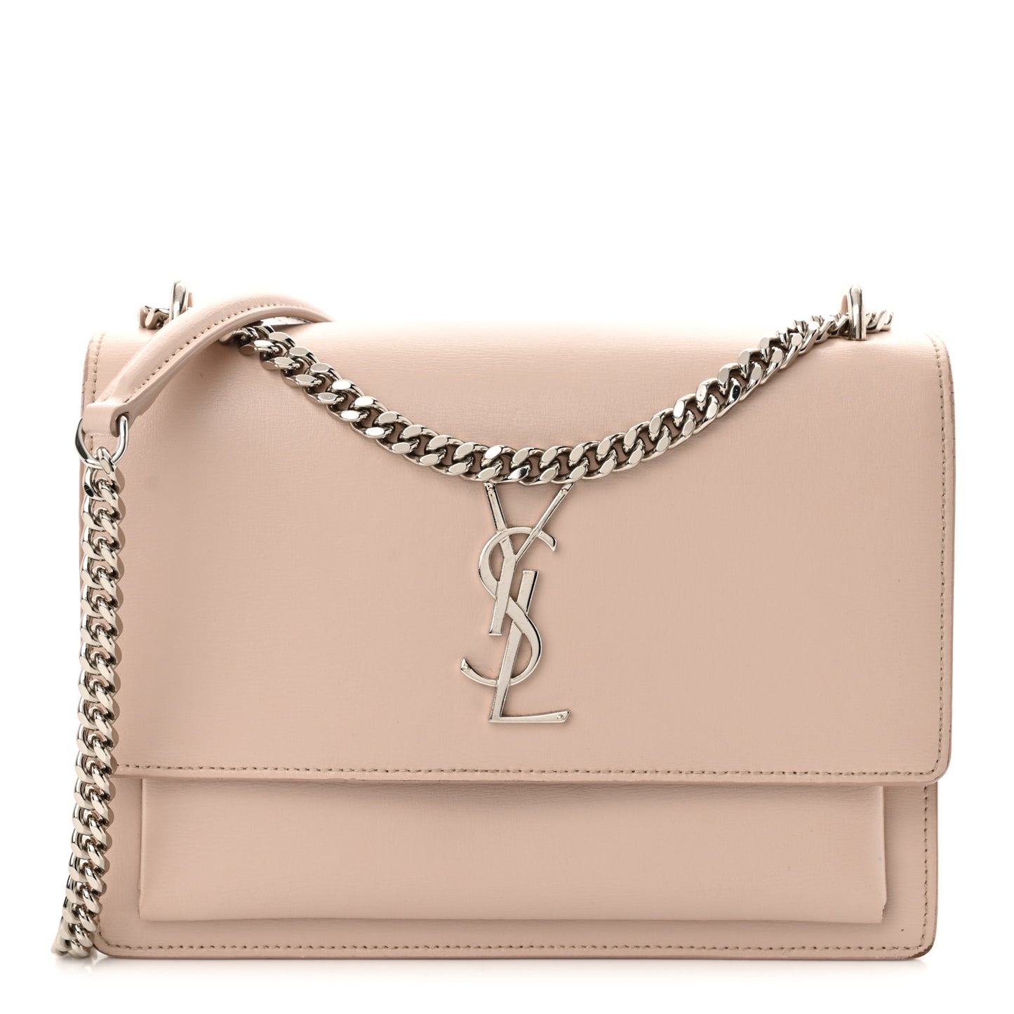 Calfskin Medium Monogram Sunset Marble Pink