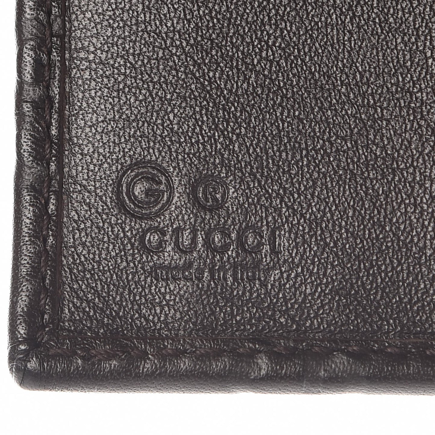 Guccissima Continental Flap Wallet Dark Brown