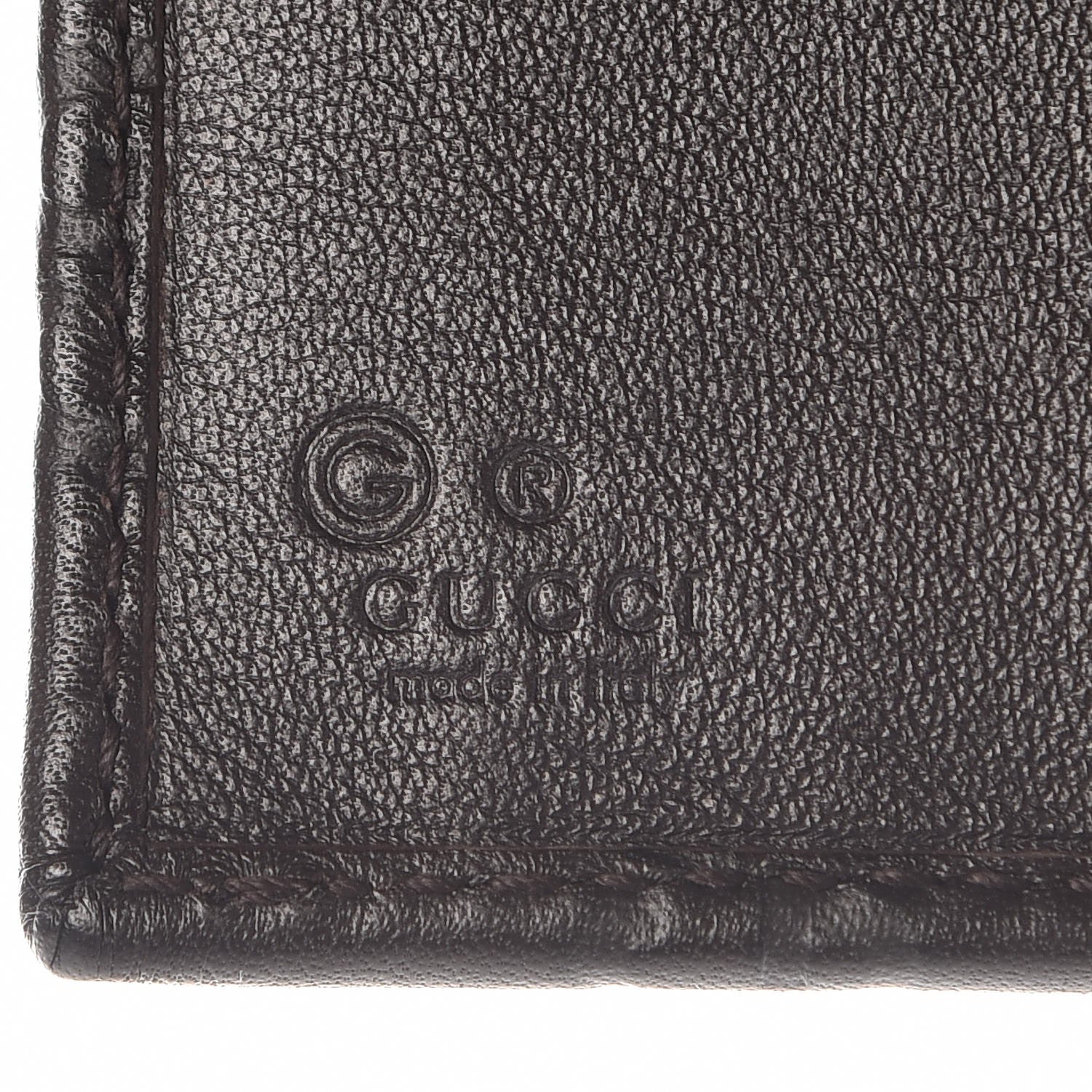 Gucci Guccissima Continental Flap Wallet Dark Brown 7 of 8