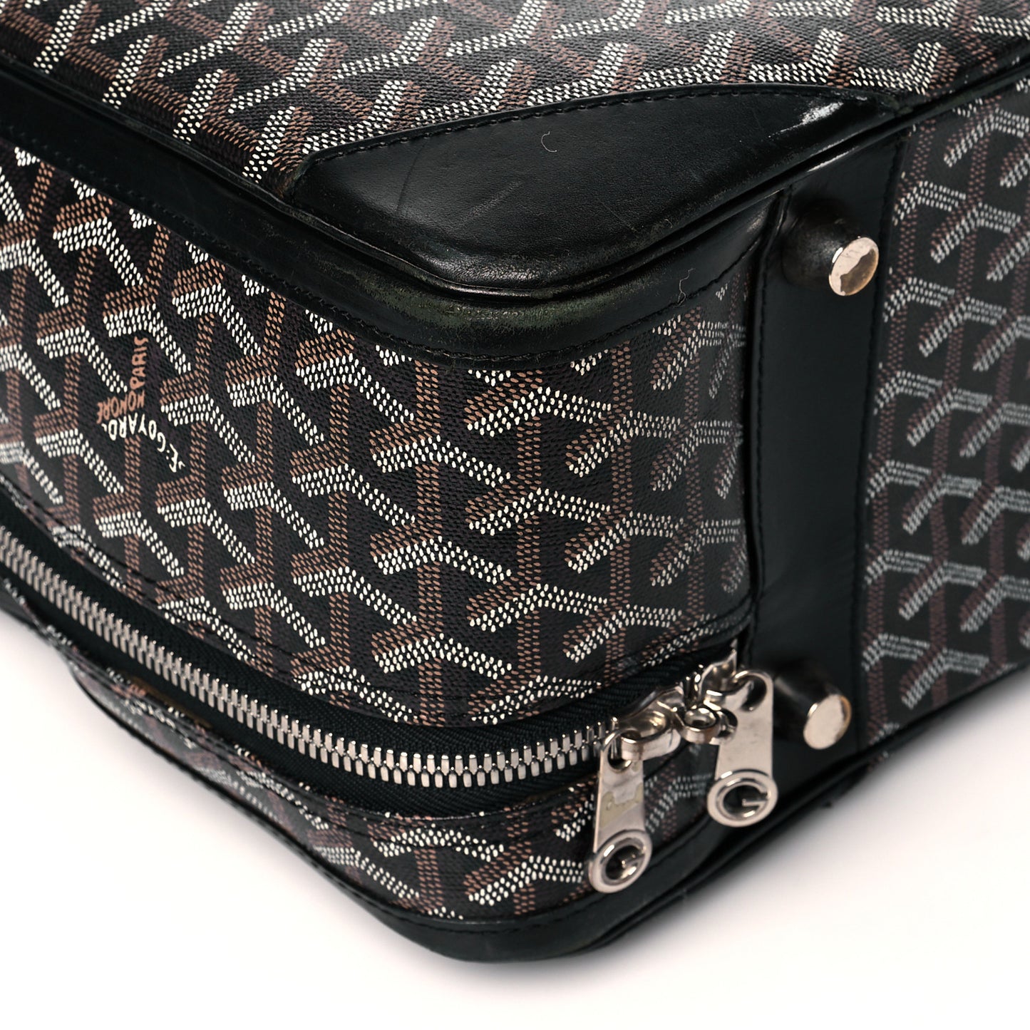 Goyardine Majordome 50 Soft Suitcase Black
