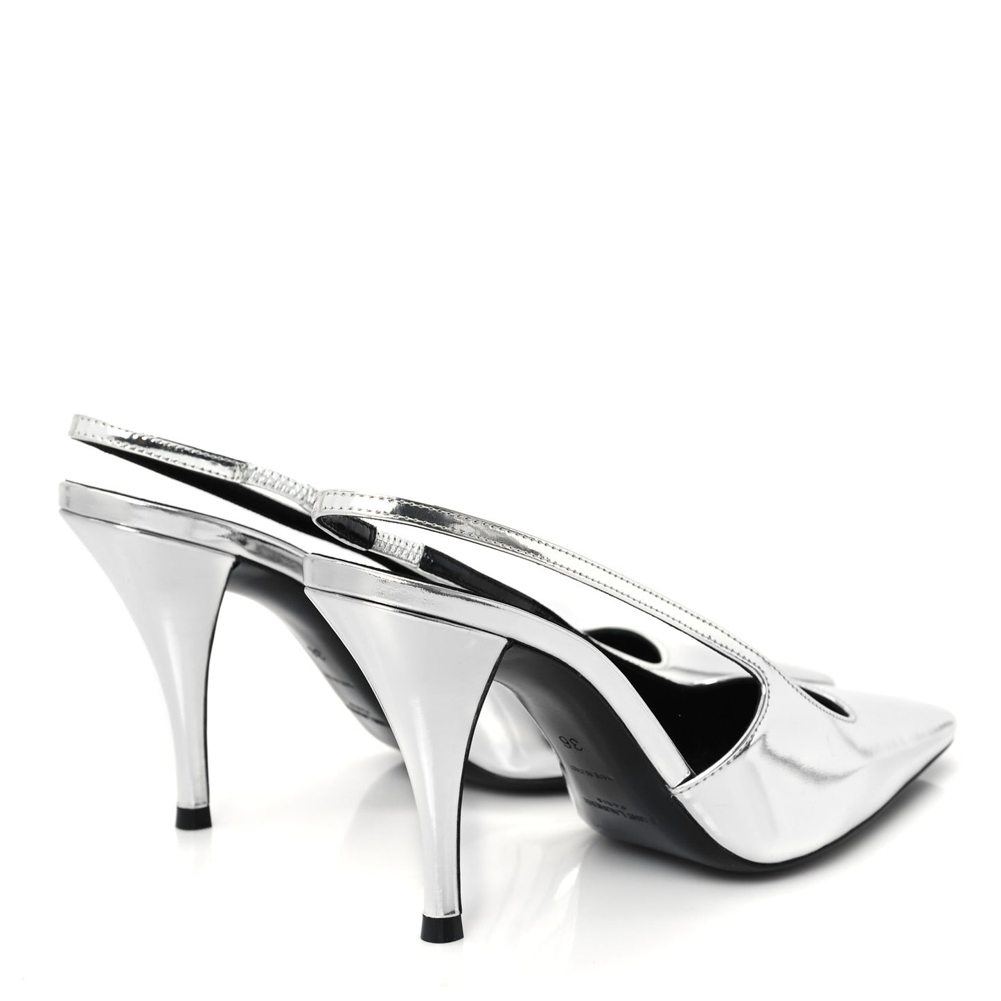 Patent Tom 90 Dream Slingback Pumps 36 Argento