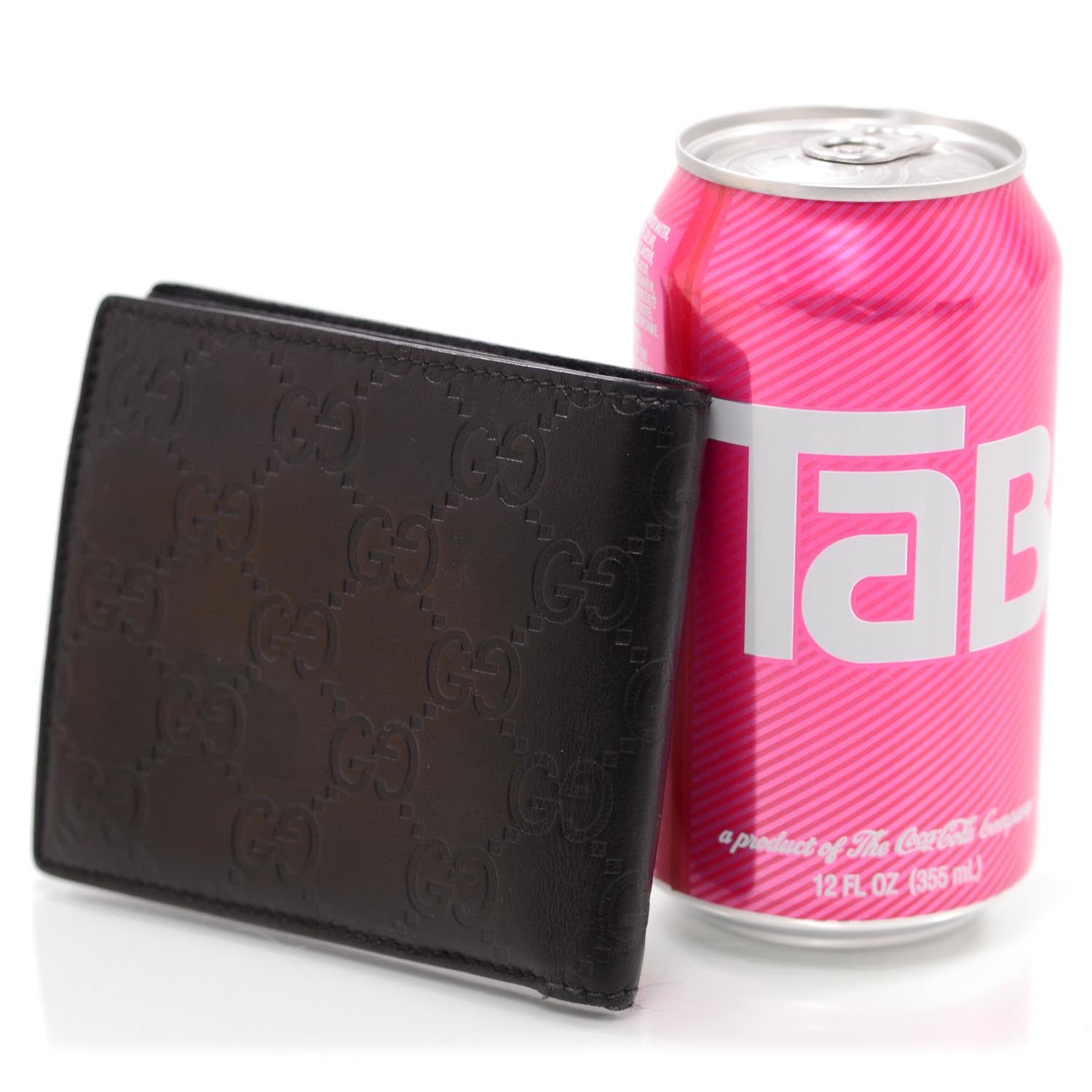 Gucci Microguccissima Mens Bi-Fold Wallet Black 2 of 8