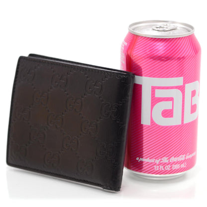 Gucci Microguccissima Mens Bi-Fold Wallet Black 2 of 8