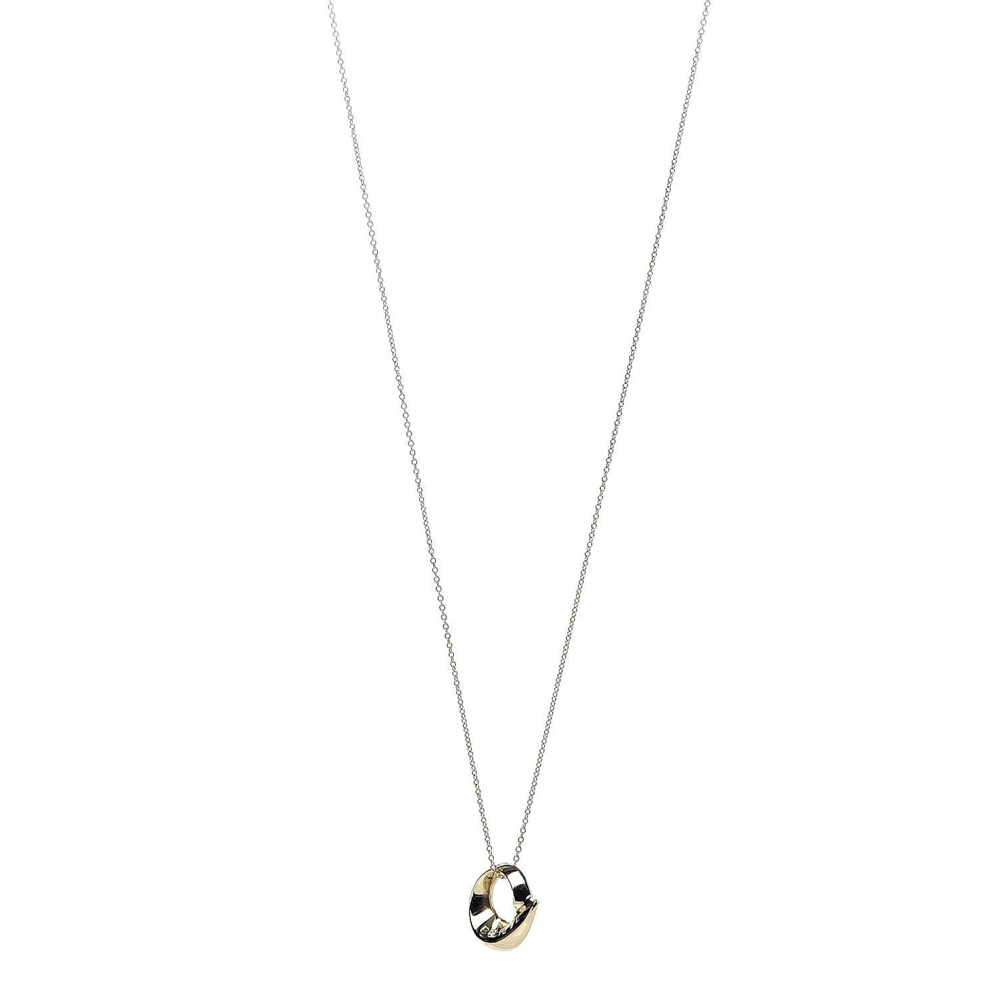 18K Yellow Gold Frank Gehry Believe Pendant Necklace