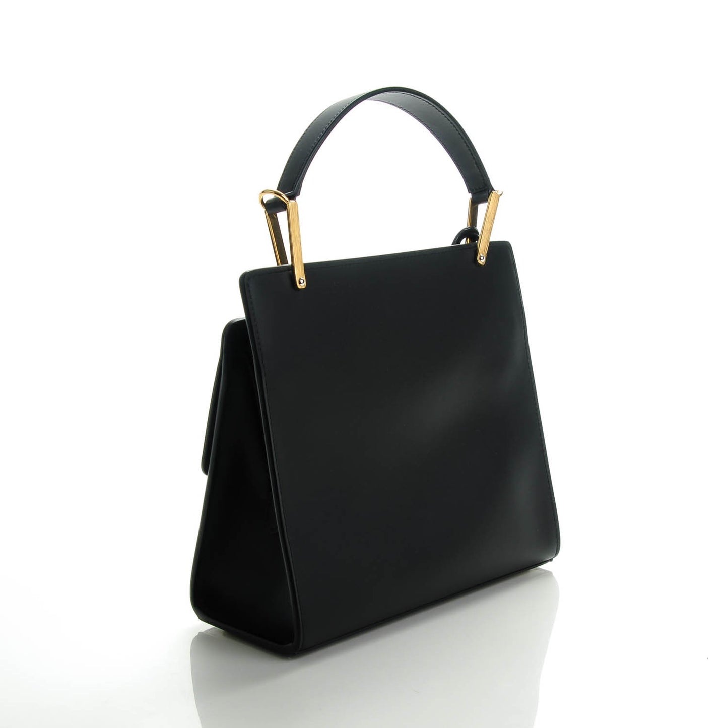 Calfskin Le Dix Zip Cartable S Bag Black