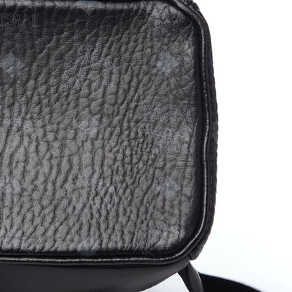 MCM Visetos Small Side Stud Stark Backpack Black 9 of 10