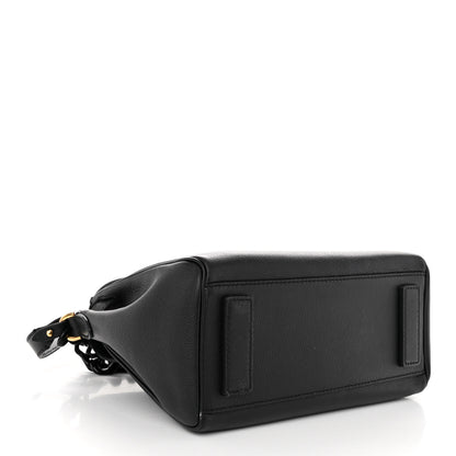 Versace Grained Calfskin La Medusa Top Handle Bag Black Lilac 4 of 10