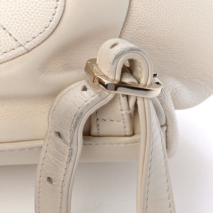 Chanel Caviar Quilted Business Affinity Backpack White 10 of 15