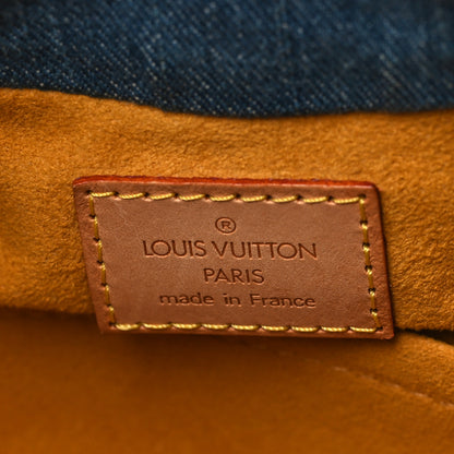 Louis Vuitton Monogram Denim Pleaty Blue 6 of 9