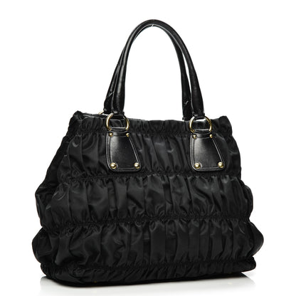 Prada Tessuto Nylon Gaufre Tote Nero Black 3 of 11