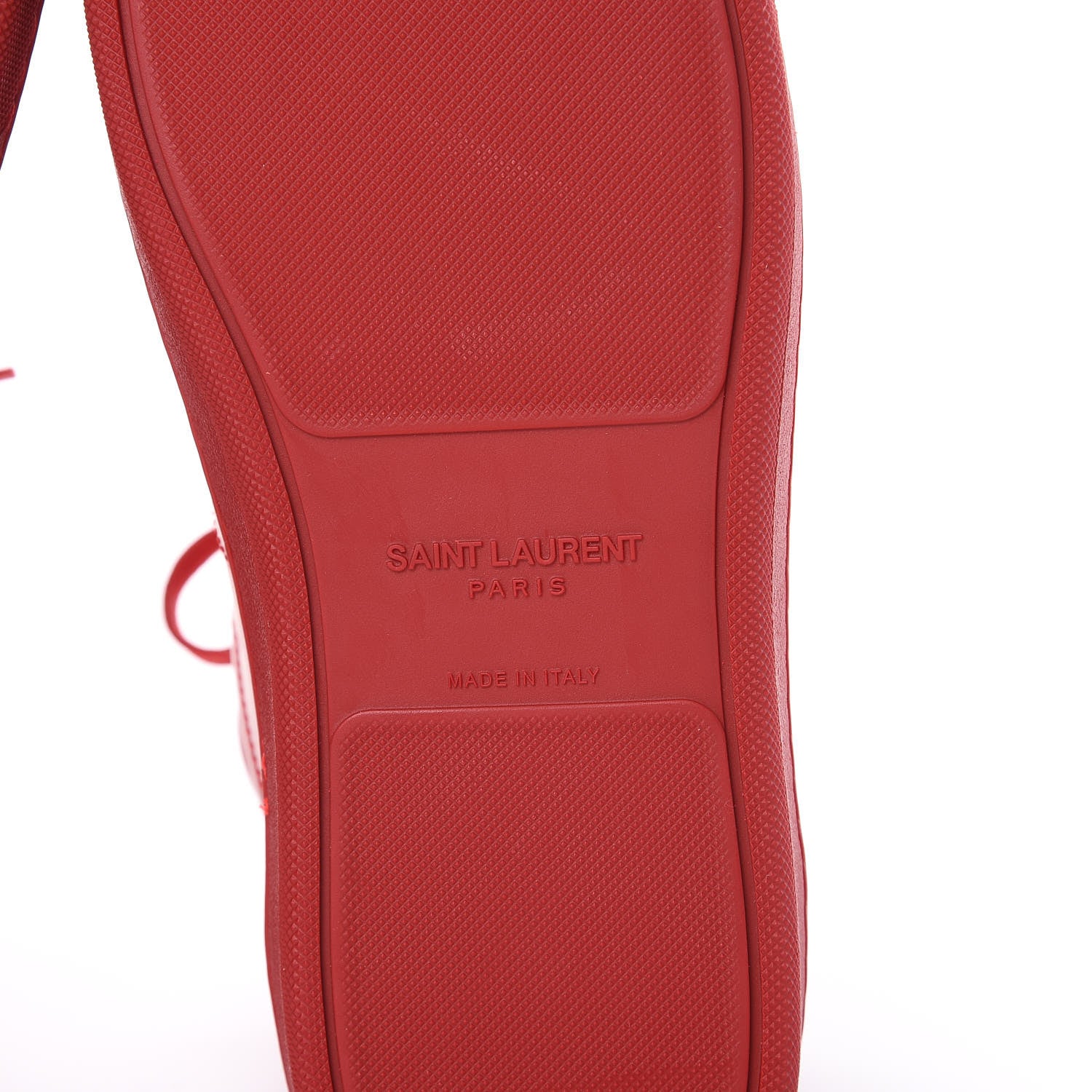 Saint Laurent Calfskin Mens Court Classic SL/01H High Top Sneakers 41.5 New Red 6 of 7