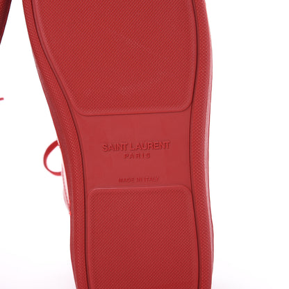 Saint Laurent Calfskin Mens Court Classic SL/01H High Top Sneakers 41.5 New Red 6 of 7