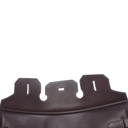 Hermes Taurillon Clemence Birkin 35 Chocolate 36 of 37