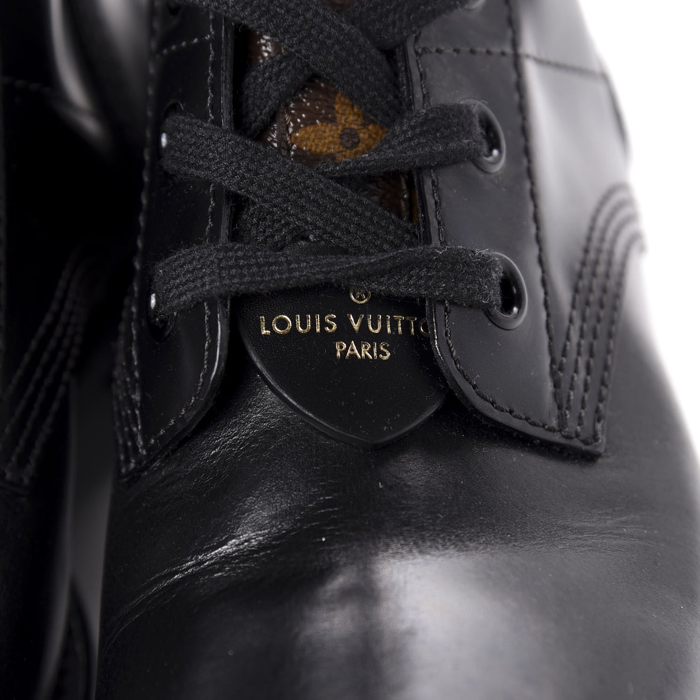 Calfskin Monogram Metropolis Flat Ranger Boots 39 Black