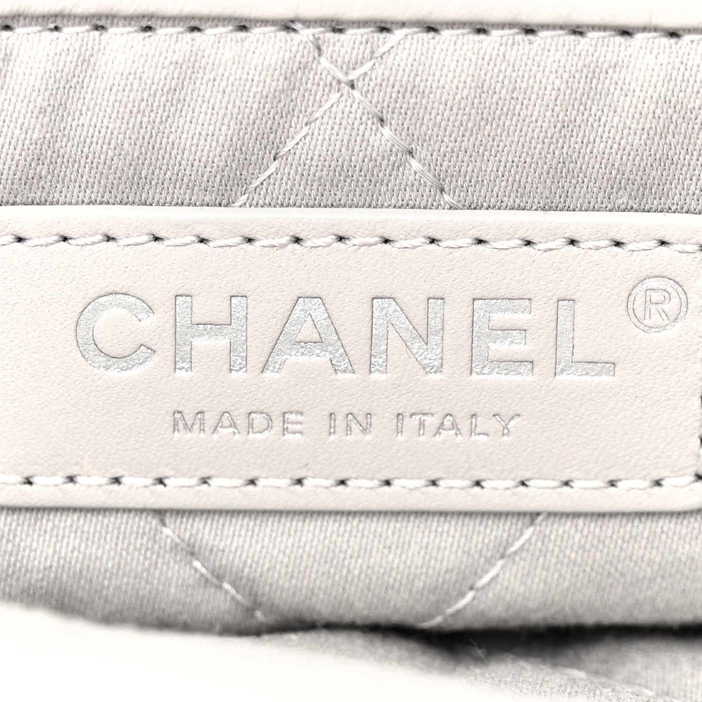 Shiny Calfskin Quilted Small Chanel 22 Grey