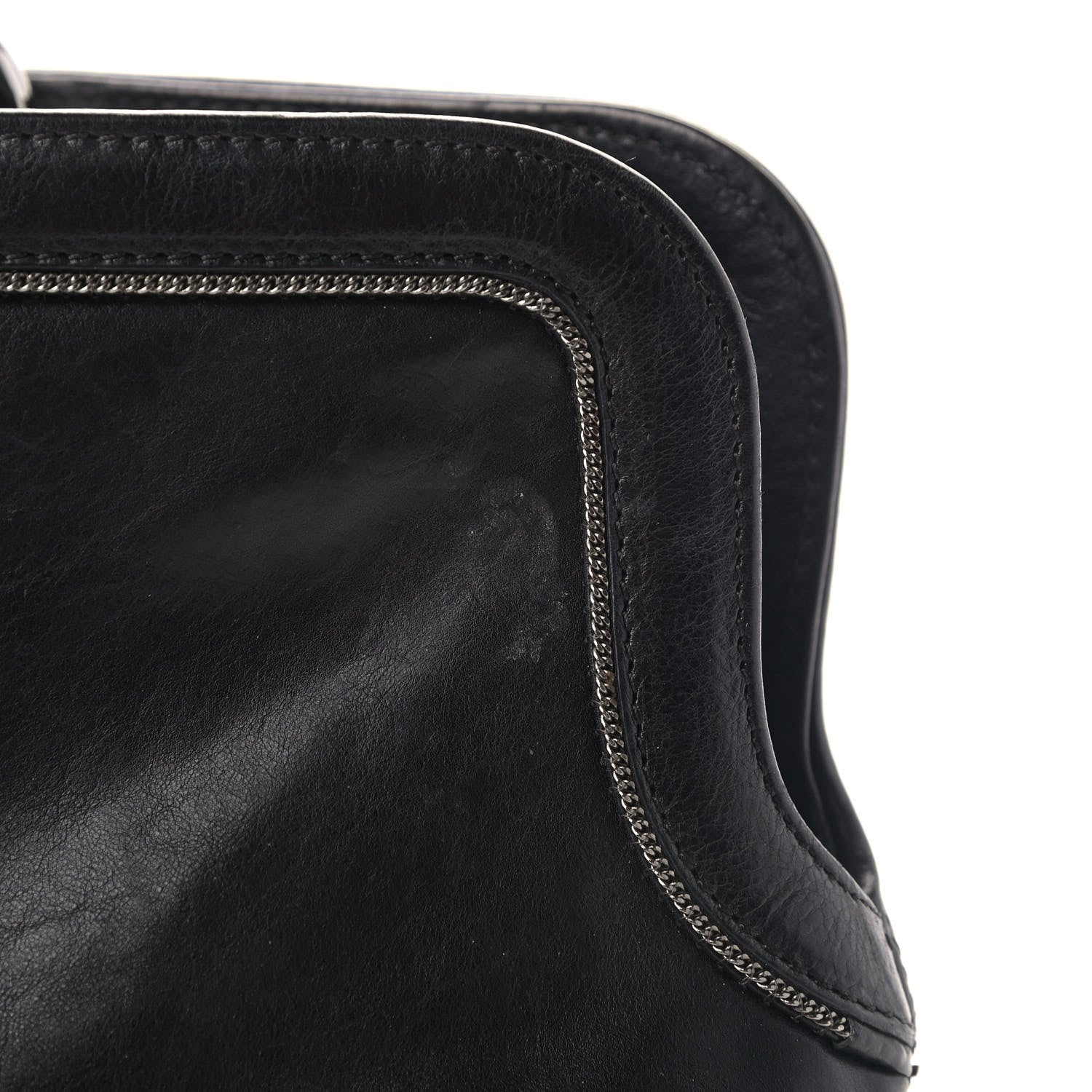 Chanel Lambskin East West Soho Shopper Black 10 of 16