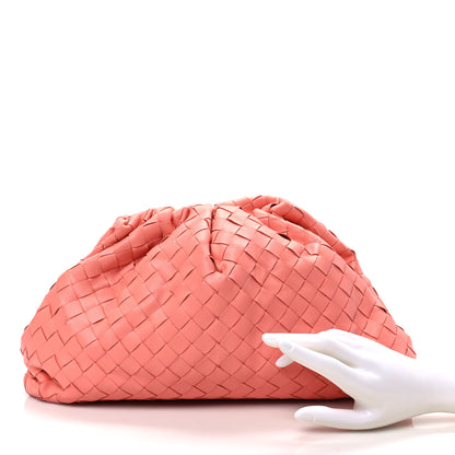 Bottega Veneta Nappa Maxi Intrecciato The Pouch Oversized Clutch Peach 2 of 7