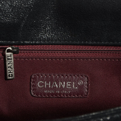 Chanel Goatskin Quilted Large Gentle Boy Flap Black 5 of 7