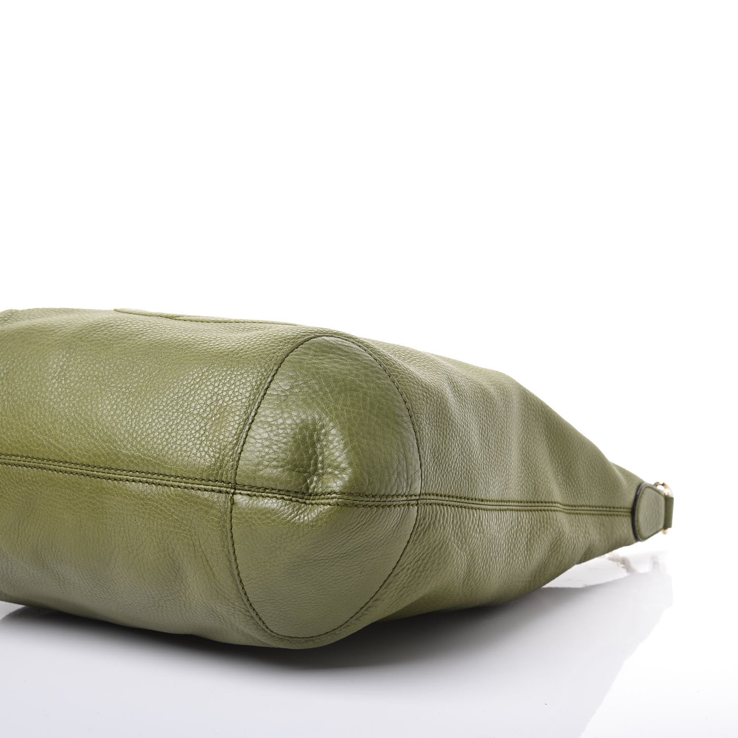 Gucci Pebbled Calfskin Medium Soho Chain Hobo Green 6 of 12