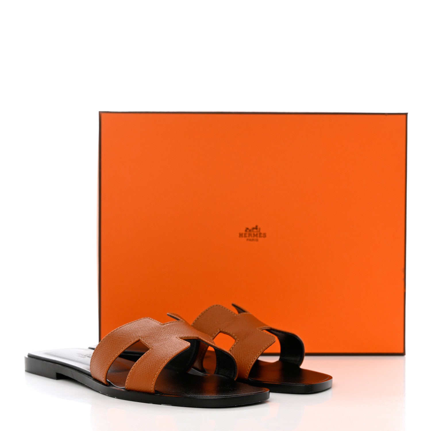 Hermes Epsom Oran Sandals 37.5 Naturel 14 of 14