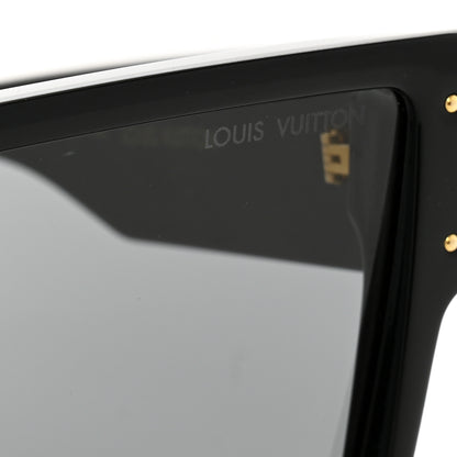 Louis Vuitton Acetate Swarovski Crystal Cyclone Sunglasses Z1578W Black 7 of 8