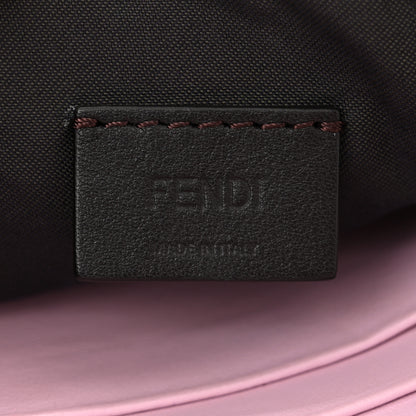 Fendi Velvet FF Embossed Mini Baguette Rosa Confetti 6 of 11
