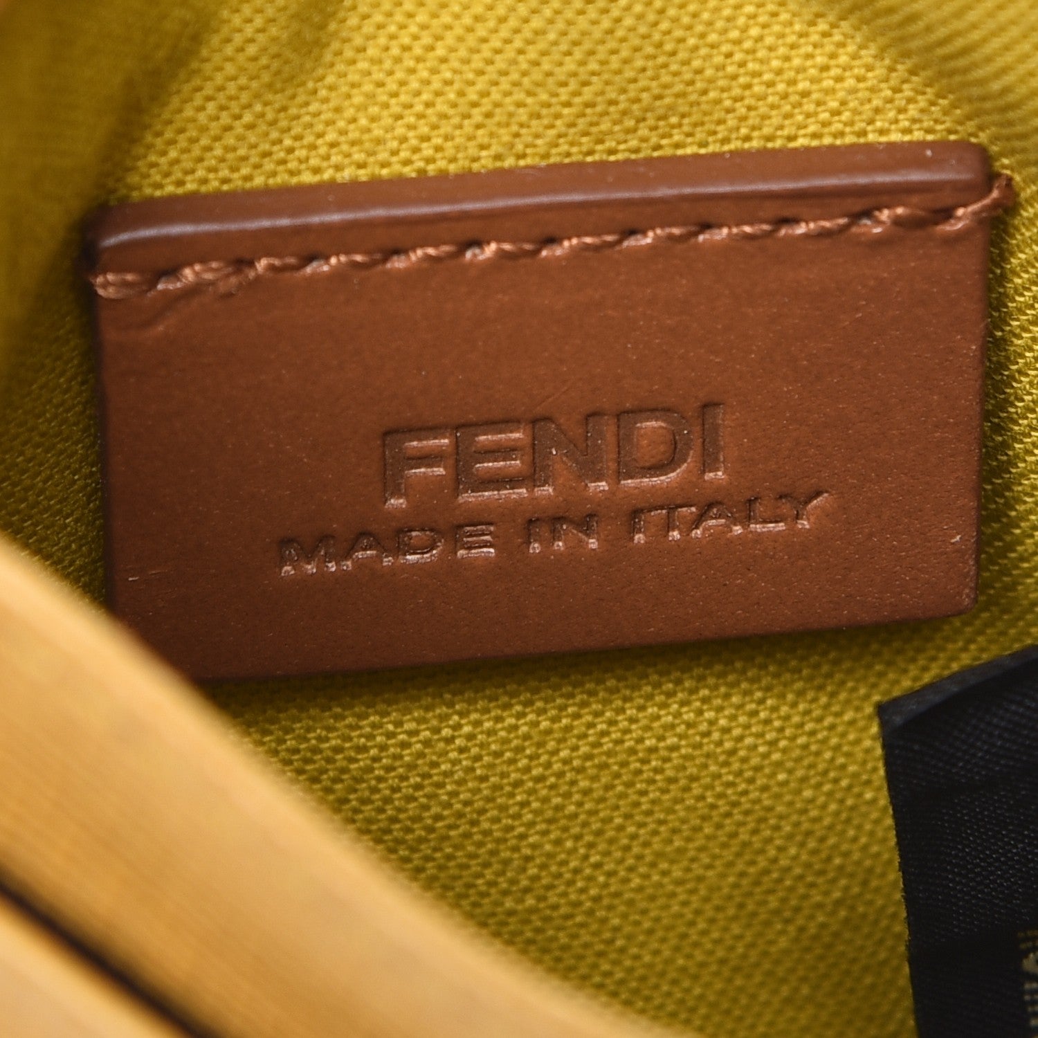 Fendi Vitello Elite Card Holder Yellow 6 of 8