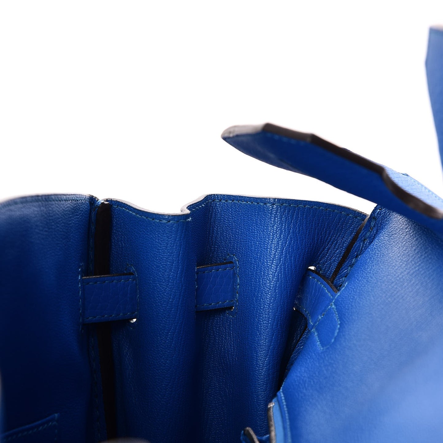 Taurillon Clemence Birkin 35 Bleu Hydra